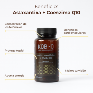 Kobho Astaxantina + Coq10 60 Cápsulas