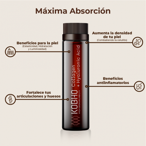 Kobho Colageno + Acido Hialuronico 20 Viales