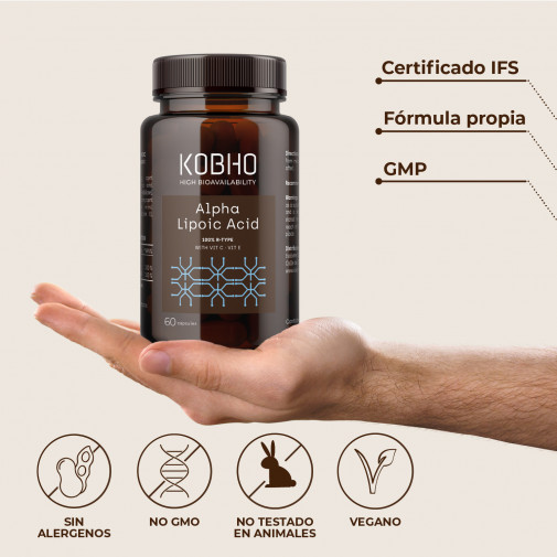 Kobho Acido Alfa Lipoico 60 Cápsulas