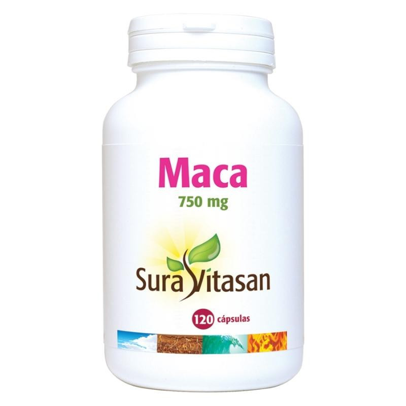 Maca 750 mg 120 Cápsulas Sura Vitasan