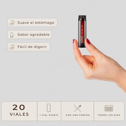 Kobho Vit D3 + K2 20 Viales