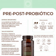 Kobho Pre Post Probiotico 60 Cápsulas