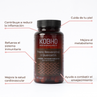 Kobho Trans Resveratrol Quercitina 60 Cápsulas