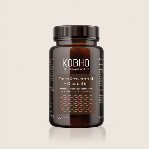 Kobho Trans Resveratrol Quercitina 60 Cápsulas