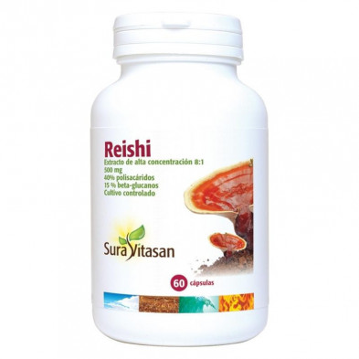 Reishi 500 mg 60 Cápsulas Sura Vitasan