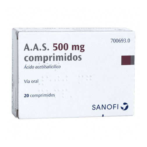 A.a.s. 500 Mg 20 Comprimidos