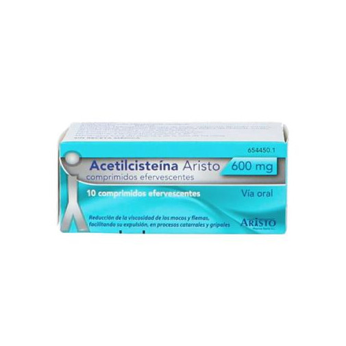 Acetilcisteina Aristo 600 mg 10 Comprimidos Efervescentes