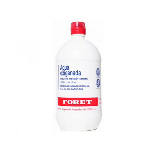 Agua Oxigenada Foret 30 Mg/ml Solución Cutánea Y Concentrado Para Solución Bucal 1 Frasco 1000 Ml