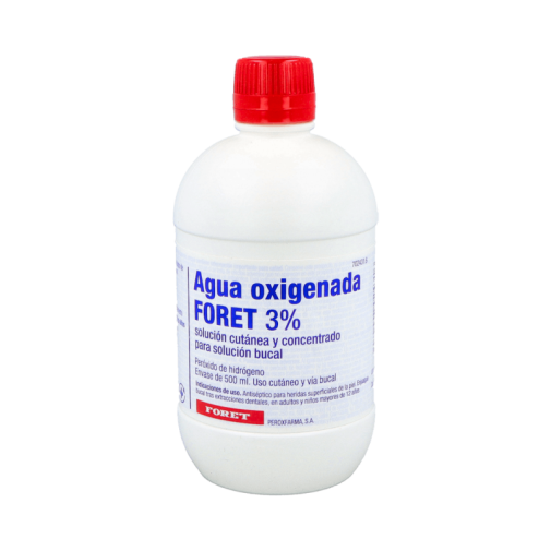 Agua Oxigenada Foret 30 Mg/ml Solución Cutánea Y Concentrado Para Solución Bucal 1 Frasco 500 Ml