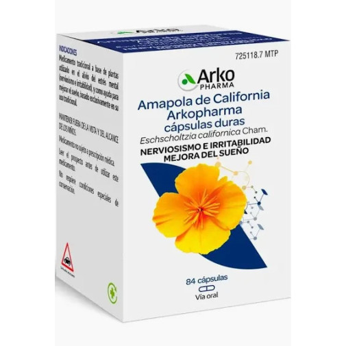 Amapola De California Arkopharma 300 Mg 84 Cápsulas