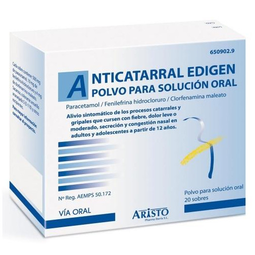 Anticatarral Edigen 20 Sobres Polvo Para Solución Oral