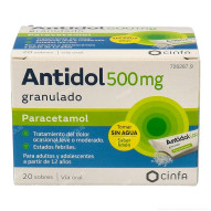 Antidol 500 Mg 20 Sobres...
