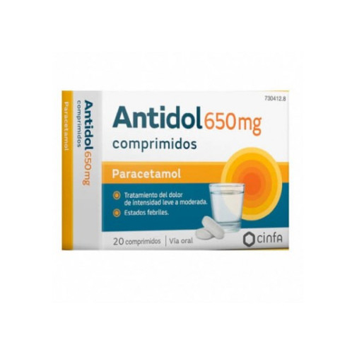 Antidol 650 Mg 20 Comprimidos