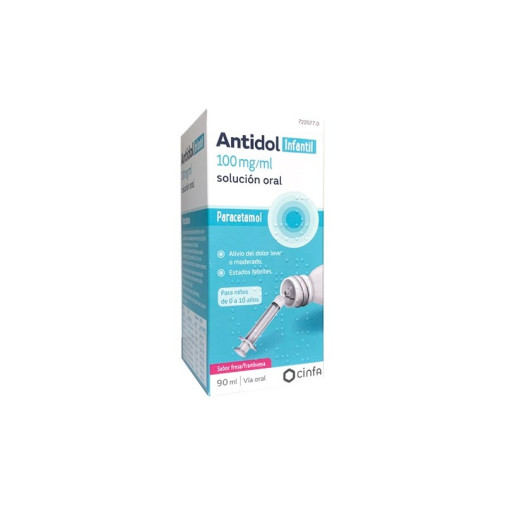 Antidol Infantil 100 Mg/ml Solución Oral 1 Frasco 90 Ml