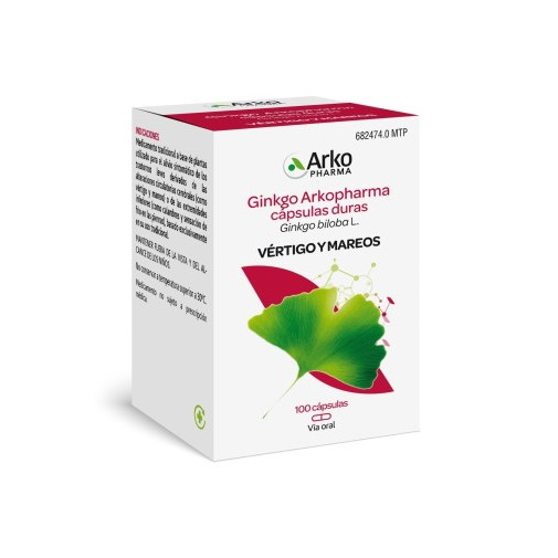 Ginkgo Arkocapsulas 180 Mg 100 Cápsulas