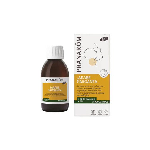 Pranarom Aromaforce Jarabe Garganta 150 Ml (con Ravintsara Y Miel)