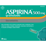 Aspirina 500 Mg 20 Sobres...