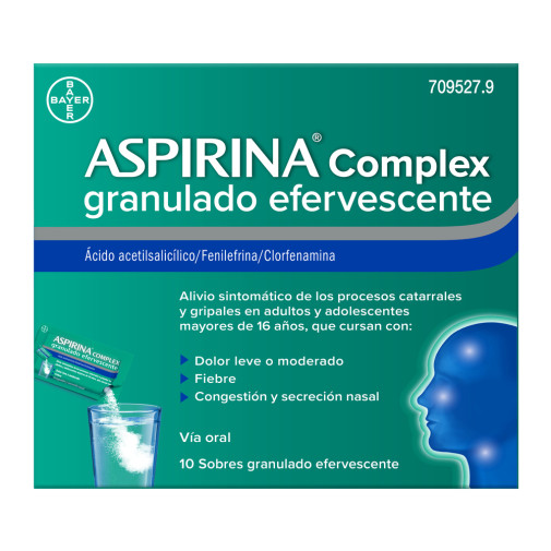 Aspirina Complex 10 Sobres Granulado Efervescente