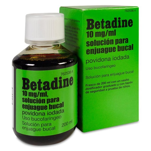 Betadine Bucal 10 Mg/ml Solución Bucal Para Enjuague 1 Frasco 200 Ml