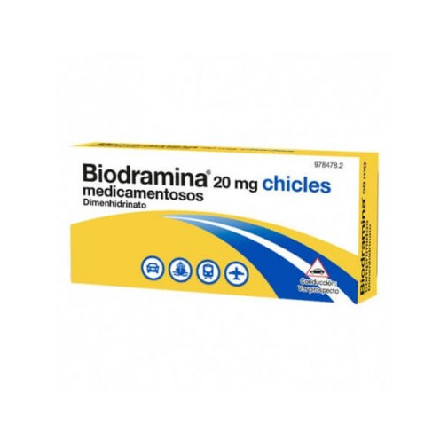 Biodramina 20 Mg 6 Chicles Medicamentosos