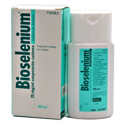 Bioselenium 25 Mg/ml Suspensión Cutánea 1 Frasco 100 Ml