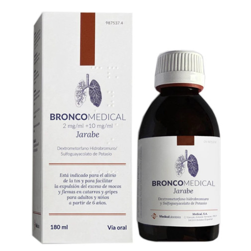 Broncomedical Con Sulfoguayacol 2 Mg/ml + 10 Mg/ml Jarabe 1 Frasco 180 Ml