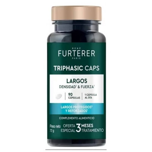 Rene Furterer Triphasic Caps Largos Densidad Y Fuerza 90 Capsulas