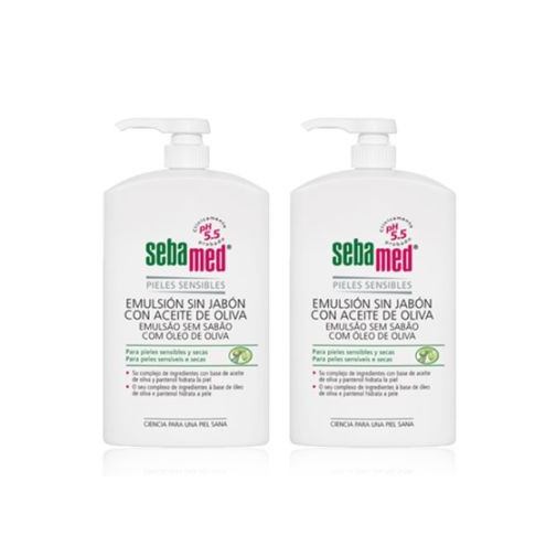 Sebamed Emulsion Sin Jabon Oliva 2x750ml