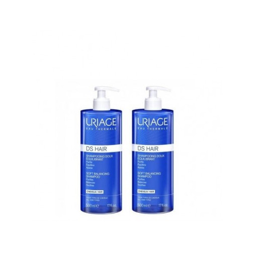 Uriage Ds Hair Champu Suave Regulador Duplo 2x500ml