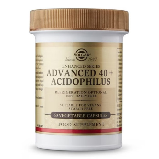 Solgar Acidophilus Avanzado 40+ 60 Cápsulas Vegetales