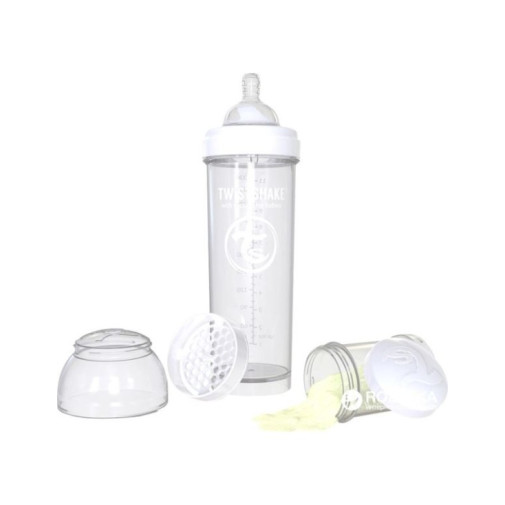 Twistshake Biberon Anticolicos Blanco 260ml