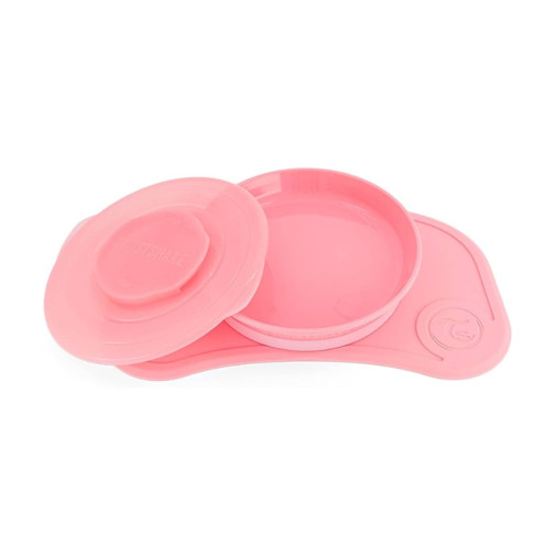 Twistshake Click-mat Mini + Plato Rosa