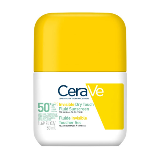 Cerave Sun Fluido Protector Invisible Oil Control Piel Normal A Grasa Spf50+ 50ml