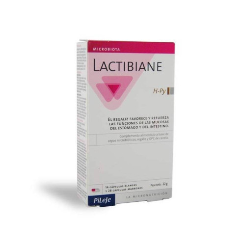 Pileje Lactibiane Hpy 14 Capsulas Blancas + 28 Capsulas Marrones