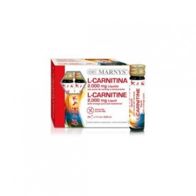 L-carnitina Sabor Naranja 2000 mg 20 Viales Marnys