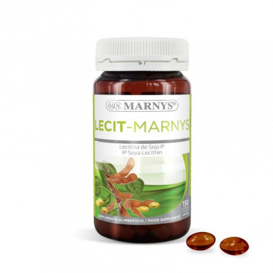 Lecitina de Soja 500 mg 150 Cápsulas Marnys