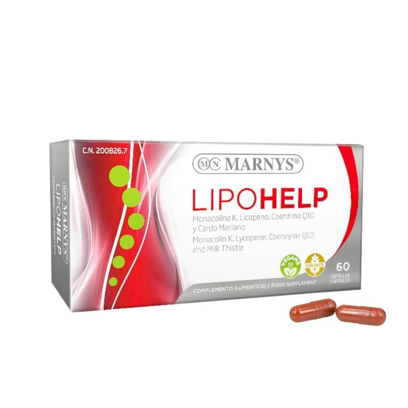 Lipohelp 60 Cápsulas Sin Dióxido de Titanio Marnys