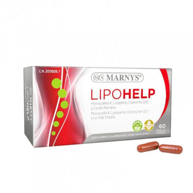 Lipohelp 60 Cápsulas Sin Dióxido de Titanio Marnys