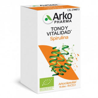 Spirulina 45 Cápsulas Arkocapsulas