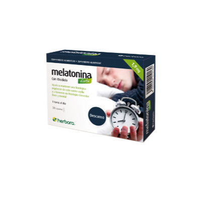 Melatonina Forte con Rhodiola 1 mg 30 Cápsulas Herbora