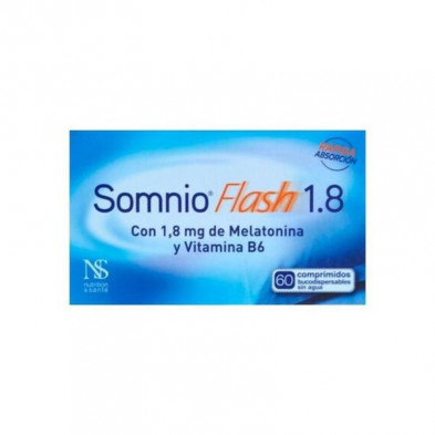 Somnio Flash 1.8 mg Melatonina 60 Comprimidos Nutrition & Santé