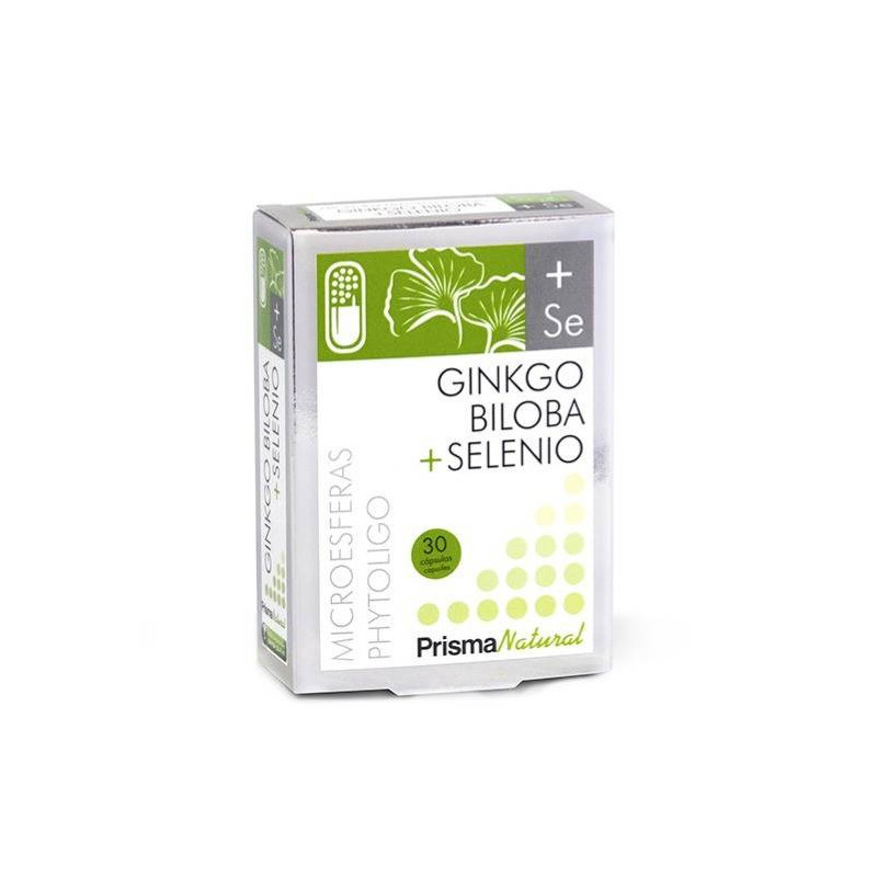 Ginkgo Biloba + Selenio Microesferas Phytoligo 30 Cápsulas Prisma Natural