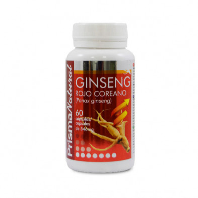 Ginseng Rojo Coreano 546 mg 60 Cápsulas Prisma Natural