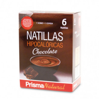 Natillas Hipocalóricas de Chocolate 6 Sobres Prisma Natural