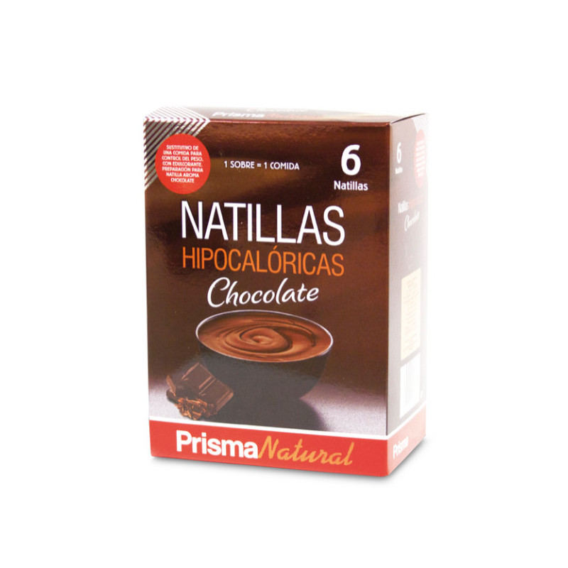 Natillas Hipocalóricas de Chocolate 6 Sobres Prisma Natural