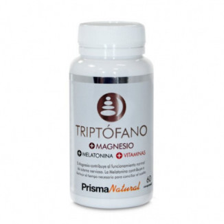 Triptófano + Magnesio + Melatonina + Vitaminas 60 Comprimidos Prisma Natural