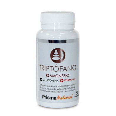 Triptófano + Magnesio + Melatonina + Vitaminas 60 Comprimidos Prisma Natural