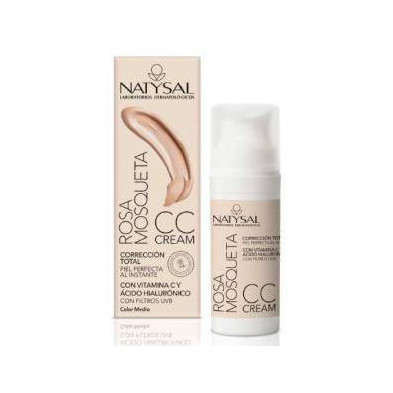 CC Cream Rosa Mosqueta Tono Medio FPS30 50 ml Natysal