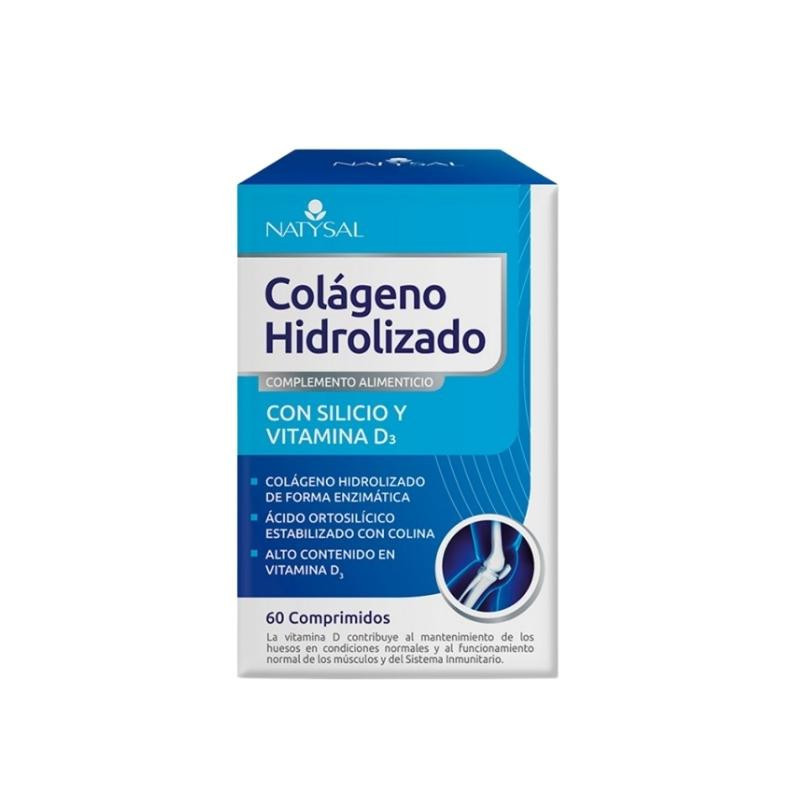 Colágeno Hidrolizado con Silicio y Vitamina D3 60 comprimidos Natysal