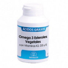 Omega 3 Esteroles Vegetales con Vitaminas K2 + D3 + E 120 Cápsulas Equisalud